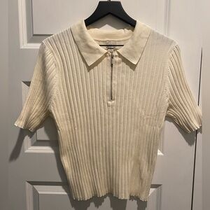 NWT A New Day fitted collared shirt, ribbed. Sz. 1X
